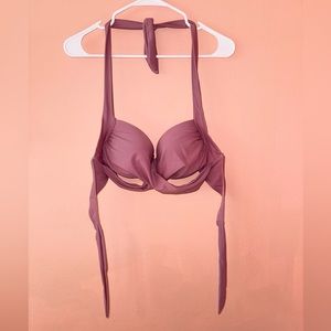 CUPSHE Wrap Halter Bikini Top/ Large/ Blush Pink/ NWOT